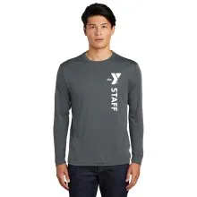 Mens Long Sleeve Competitor™ Tee - Screen Printed Vertical Staff